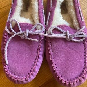 UGG shearling girls slippers driving mocs punk